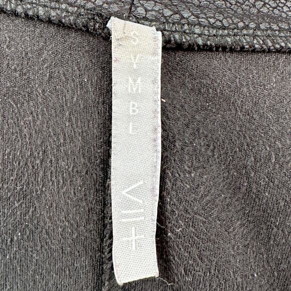 SYMBL VII+ Black‎ Open Front Long Sleeves Asymmetrical Hem Jacket Womens Size S - Picture 4 of 8
